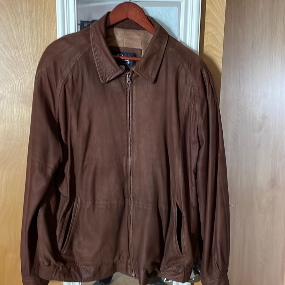 Mens leather coat